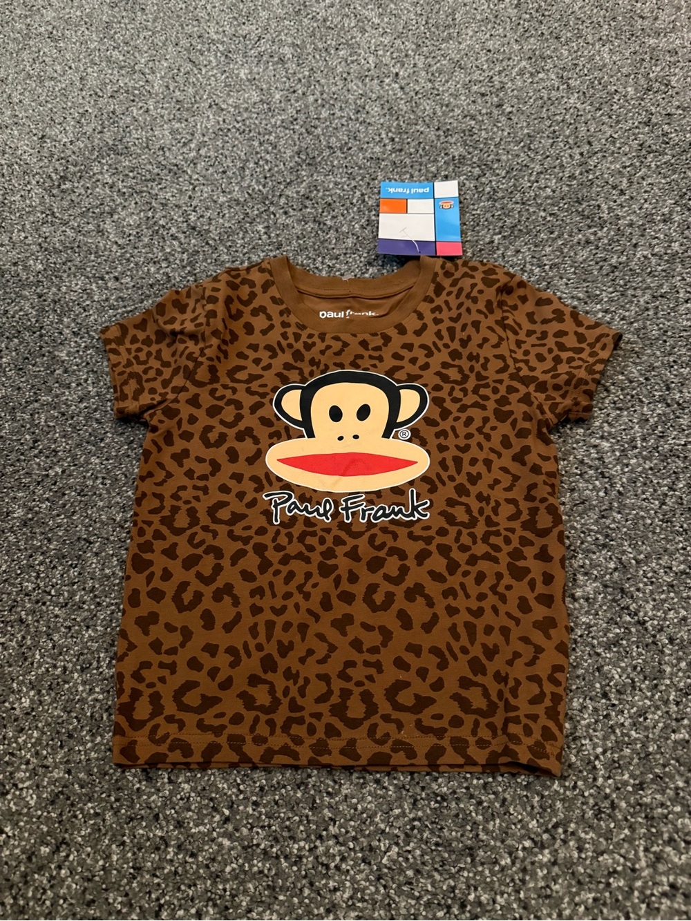 Paul Frank Brown Leopard Julius Graphic Short Sleeve Tee